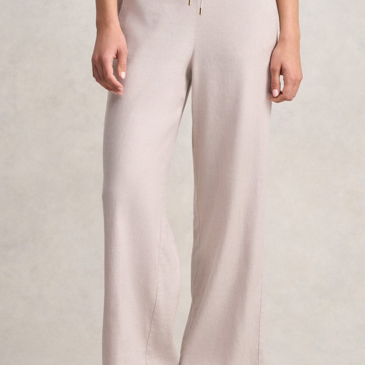 Wide Leg Full Length Pant - Bone